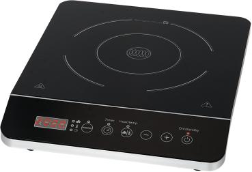 Tarrington House Induktionskochfeld IC2020AB, Kristallglasplatte, 35.6 x 29 x 6.3 cm, mit LED-Anzeige, schwarz